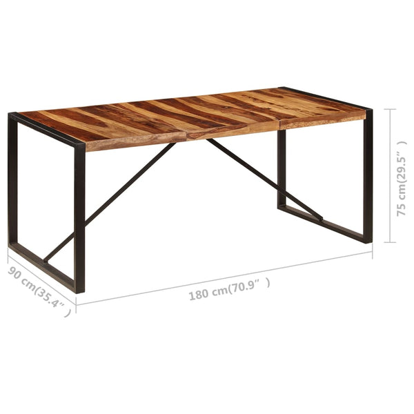 Esstisch 180 x 90 x 75 cm Massivholz Akazie