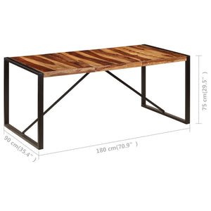 Esstisch 180 x 90 x 75 cm Massivholz Akazie
