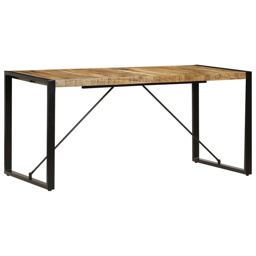 vidaXL Table de salle à manger 160x80x75 cm Bois de manguier massif