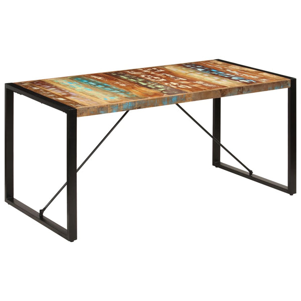 vidaXL Table de salle à manger 160x80x75 cm Bois de récupération massif
