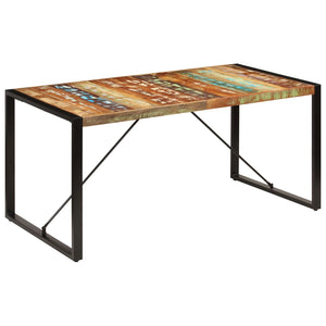 vidaXL Table de salle à manger 160x80x75 cm Bois de récupération massif