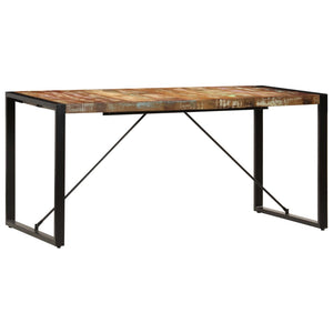vidaXL Table de salle à manger 160x80x75 cm Bois de récupération massif