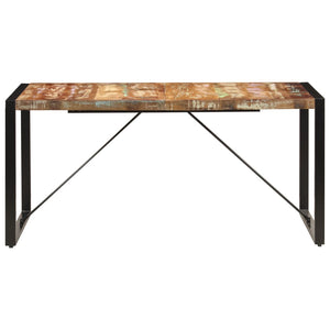 vidaXL Table de salle à manger 160x80x75 cm Bois de récupération massif