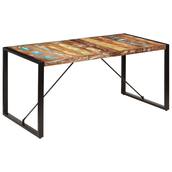 vidaXL Table de salle à manger 160x80x75 cm Bois de récupération massif