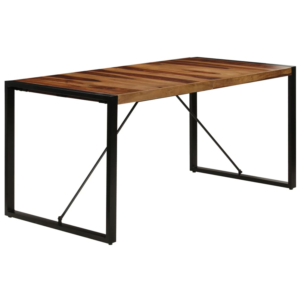 vidaXL Table de salle à manger 160x80x75 cm en bois d'acacia massif