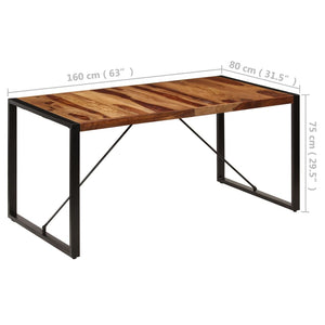 Esstisch 160x80x75 cm Massivholz Akazie