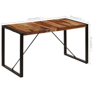 Esstisch 140 x 70 x 75 cm Massivholz Akazie