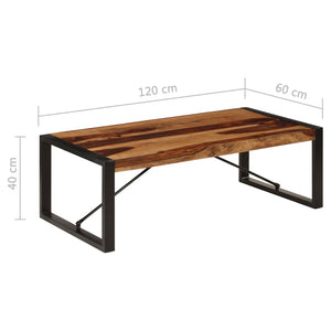 Couchtisch 120x60x40 cm Massivholz Akazie