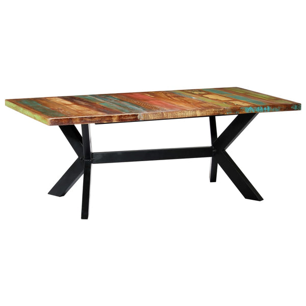 vidaXL Table de salle à manger 200x100x75 cm Bois de récupération massif
