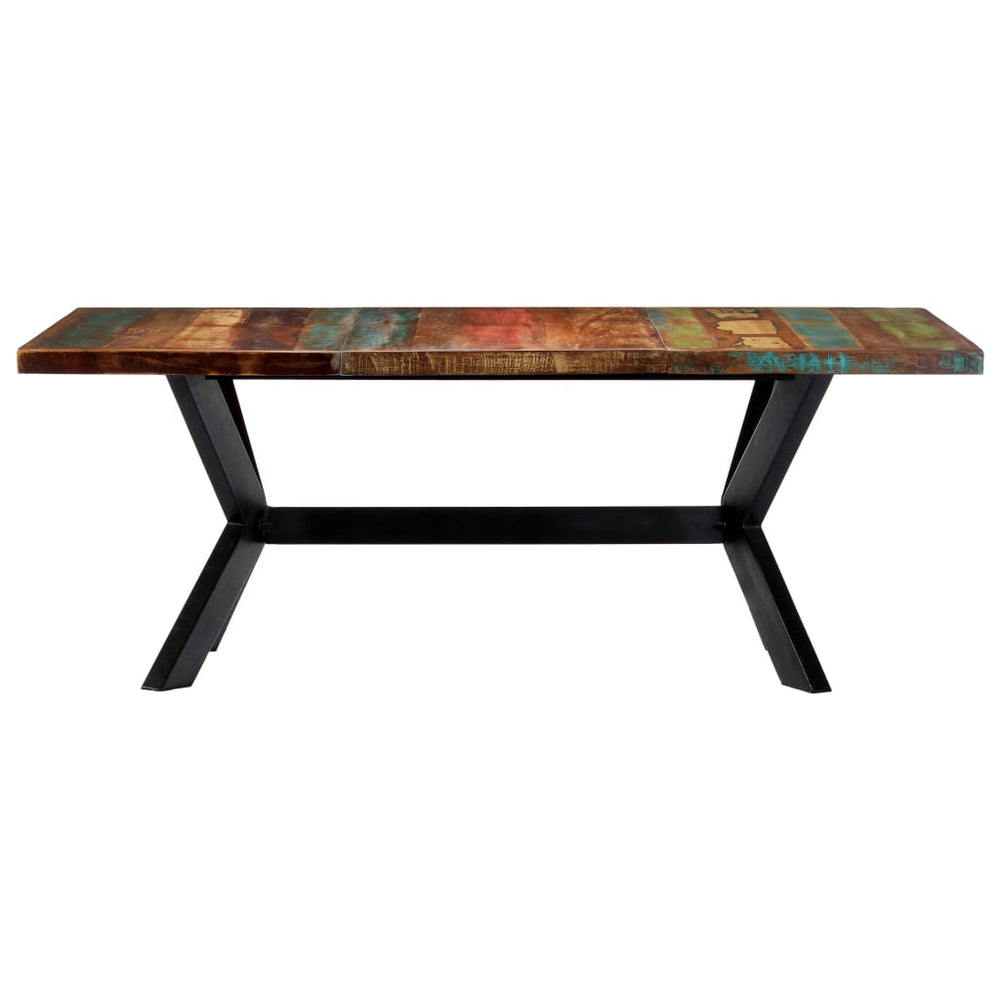 vidaXL Table de salle à manger 200x100x75 cm Bois de récupération massif
