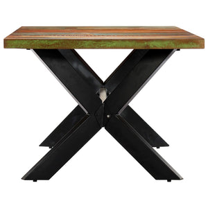vidaXL Table de salle à manger 200x100x75 cm Bois de récupération massif