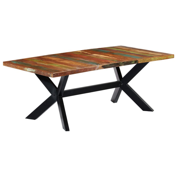 vidaXL Table de salle à manger 200x100x75 cm Bois de récupération massif