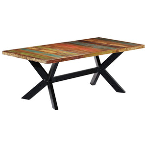 vidaXL Table de salle à manger 200x100x75 cm Bois de récupération massif