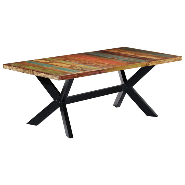 vidaXL Table de salle à manger 200x100x75 cm Bois de récupération massif