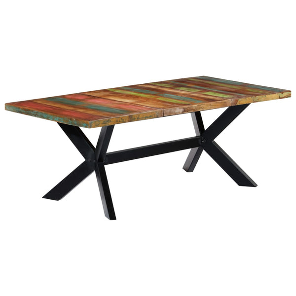 vidaXL Table de salle à manger 200x100x75 cm Bois de récupération massif