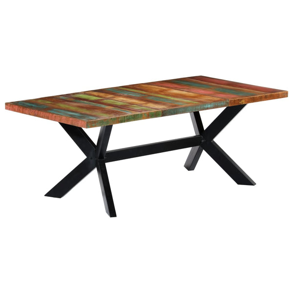 vidaXL Table de salle à manger 200x100x75 cm Bois de récupération massif