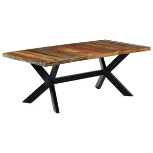 vidaXL Table de salle à manger 200x100x75 cm Bois de récupération massif