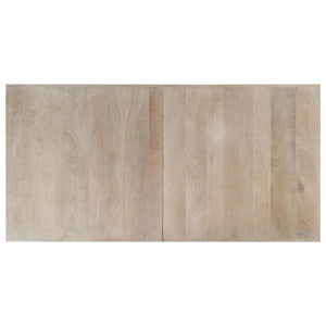 Esstisch Weiß 160x80x75 cm Massivholz Mango