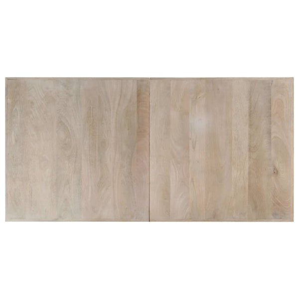 Esstisch Weiß 160x80x75 cm Massivholz Mango