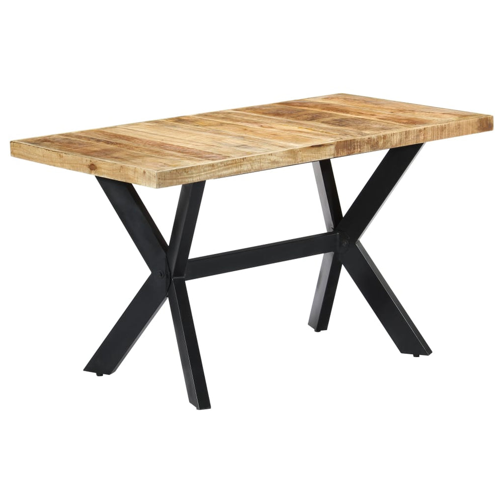 vidaXL Table de salle à manger 140x70x75 cm Bois de manguier brut