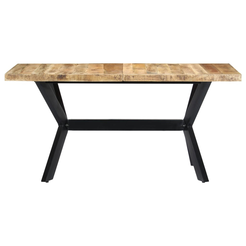 vidaXL Table de salle à manger 140x70x75 cm Bois de manguier brut