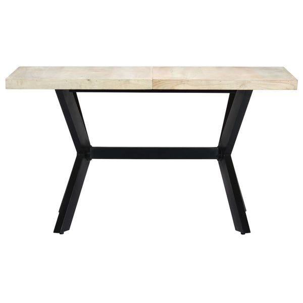 Esstisch 140x70x75 cm Massivholz Mango Gebleicht
