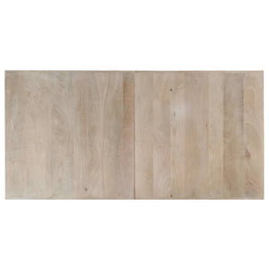 Esstisch 140x70x75 cm Massivholz Mango Gebleicht