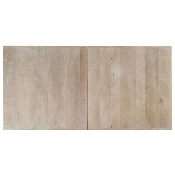 Esstisch 140x70x75 cm Massivholz Mango Gebleicht
