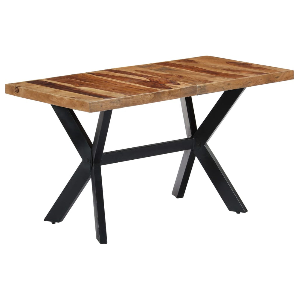 vidaXL Table de salle à manger 140x70x75 cm en bois d'acacia massif