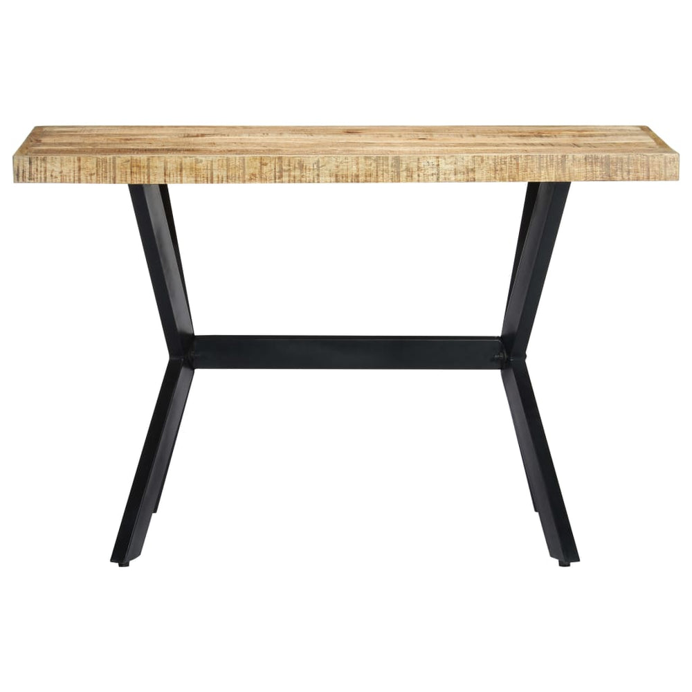 vidaXL Table de salle à manger 120x60x75 cm en bois de manguier brut