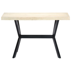 Esstisch Weiß 120x60x75 cm Massivholz Mango