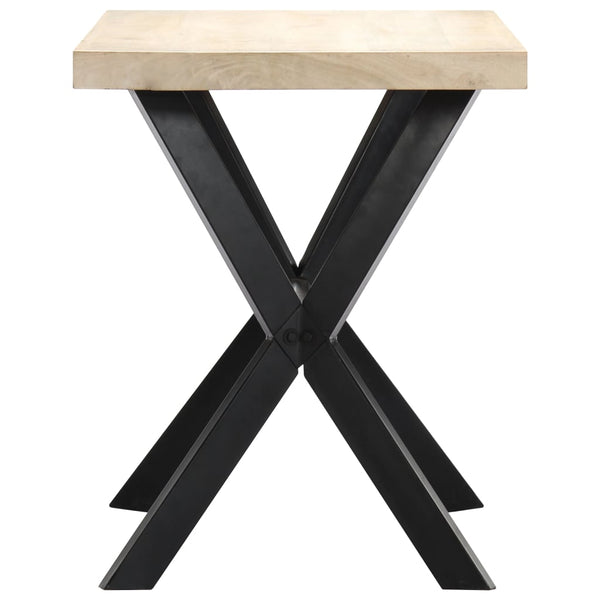Esstisch Weiß 120x60x75 cm Massivholz Mango