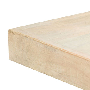 Esstisch Weiß 120x60x75 cm Massivholz Mango