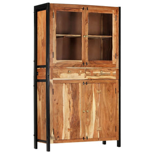 Highboard 100 x 40 x 175 cm Massivholz Akazie