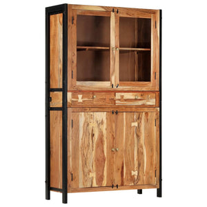 Highboard 100 x 40 x 175 cm Massivholz Akazie
