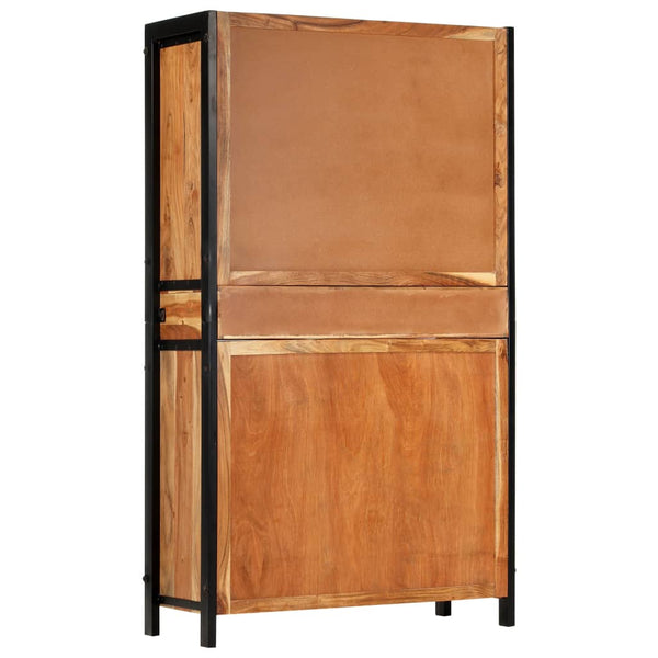 Highboard 100 x 40 x 175 cm Massivholz Akazie