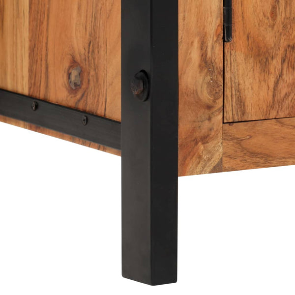 Highboard 100 x 40 x 175 cm Massivholz Akazie