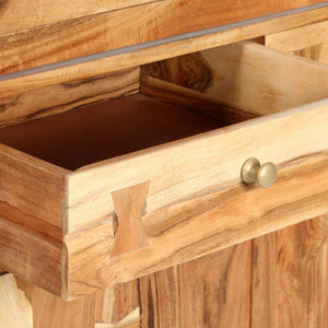 Highboard 100 x 40 x 175 cm Massivholz Akazie