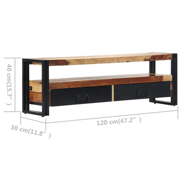 TV-Schrank 120x30x40 cm Massivholz Akazie