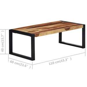 Couchtisch 110x60x40 cm Massivholz Akazie