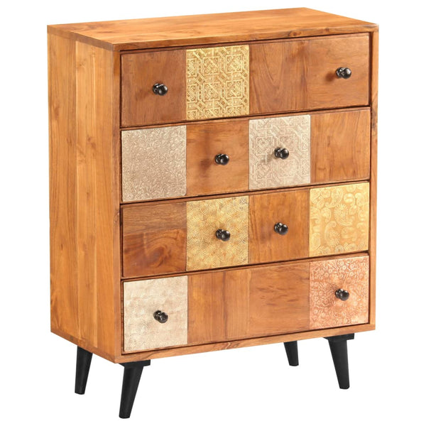 Kommode 60x30x75 cm Massivholz Akazie