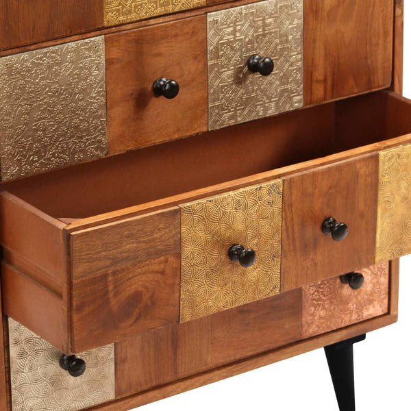 Kommode 60x30x75 cm Massivholz Akazie