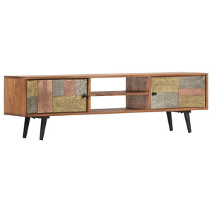 TV-Schrank 140×30×40 cm Massivholz Akazie