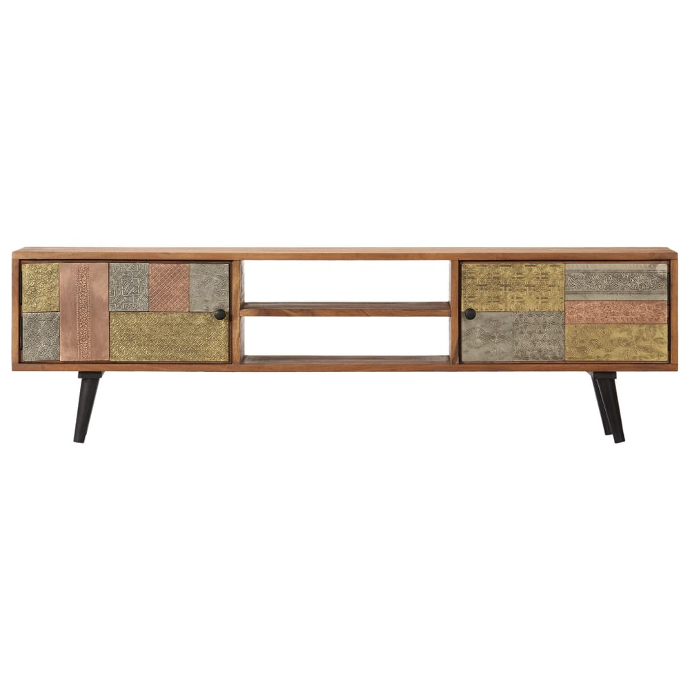 TV-Schrank 140×30×40 cm Massivholz Akazie