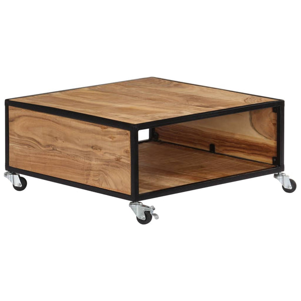 Couchtisch 70x70x32 cm Massivholz Akazie