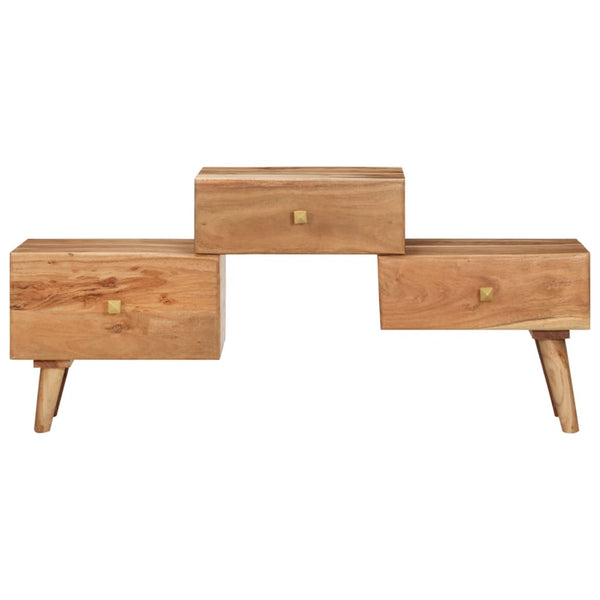 Meuble TV vidaXL 108x30x49 cm Bois d'acacia massif