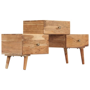 Meuble TV vidaXL 108x30x49 cm Bois d'acacia massif