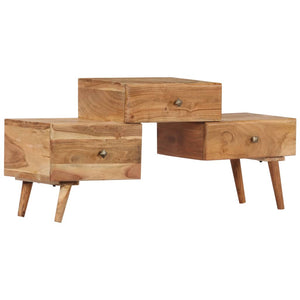 Meuble TV vidaXL 108x30x49 cm Bois d'acacia massif
