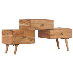 Meuble TV vidaXL 108x30x49 cm Bois d'acacia massif