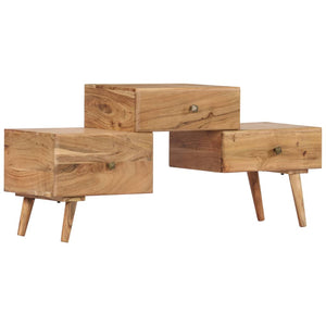 Meuble TV vidaXL 108x30x49 cm Bois d'acacia massif